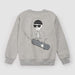 Skeleton Crew Glow In the Dark Grey Mix Sweatshirt
