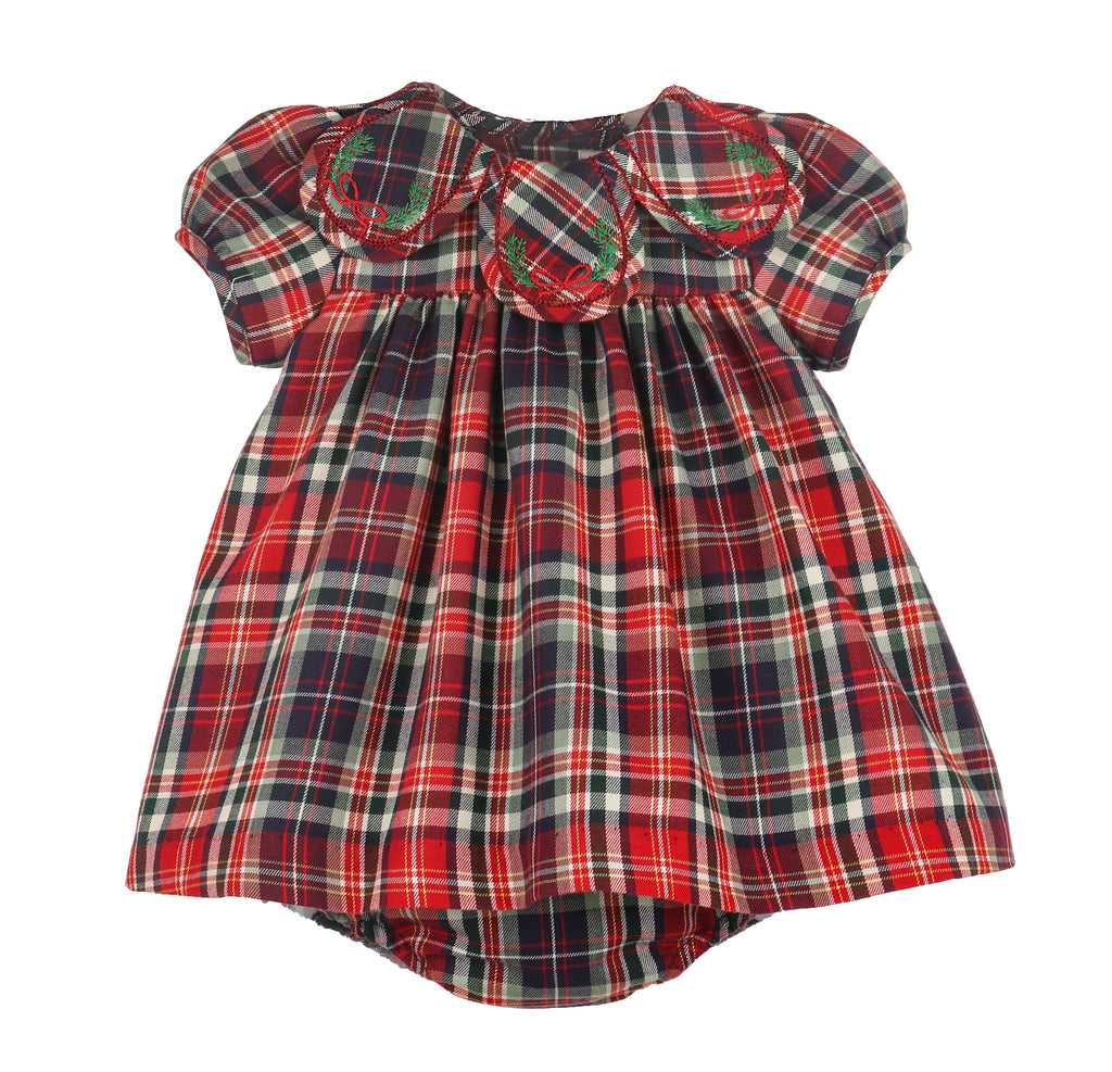 Evergreen Tartan Petal Foat, Red