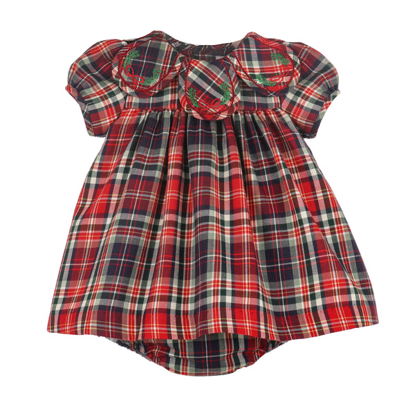 Evergreen Tartan Petal Foat, Red