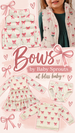 GIRLS LONG SLEEVE DOUBLE TIERED DRESS - Rose Elegance Bows
