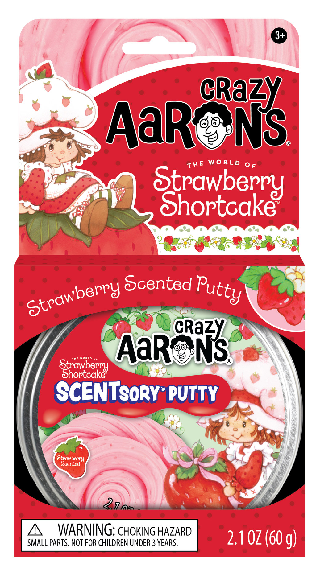 Crazy Aaron Strawberry Shortcake Scentsory Thinking putty