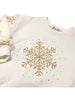 T Sequin Snowflake Fur Slv Sweatshirt