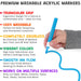Magic Stix, Washable Acrylic Markers, 12 Pack