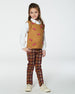 Knit Vest With Bows Golden Brown