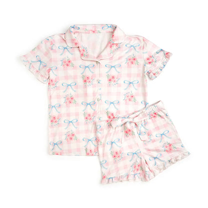Gingham Trellis Lounge Set - Mommy & Me - Spring