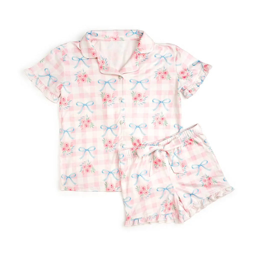Gingham Trellis Lounge Set - Mommy & Me - Spring