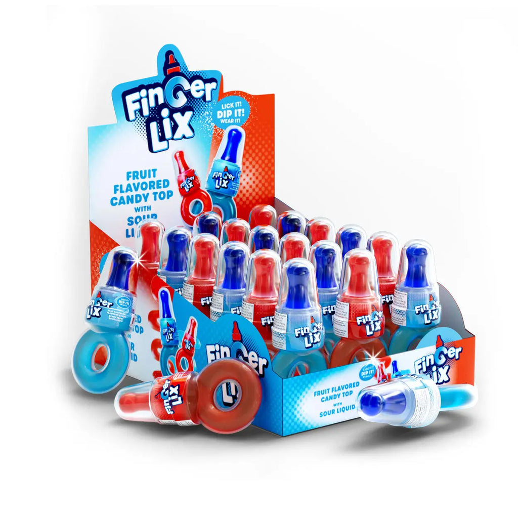 Finger Lix with Sour Liquid Candy