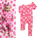 Pink Ghost RUFFLE ZIP Bamboo Halloween pj