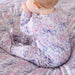 Leighton's Lavender Ruffle Zipper Footie