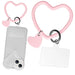 New Heart Universal Phone Silicone Wristlet Lanyard Keychain