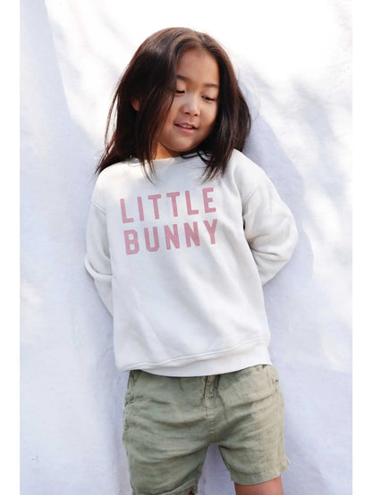 Little Bunny Graphic Sweatshirt - Oat