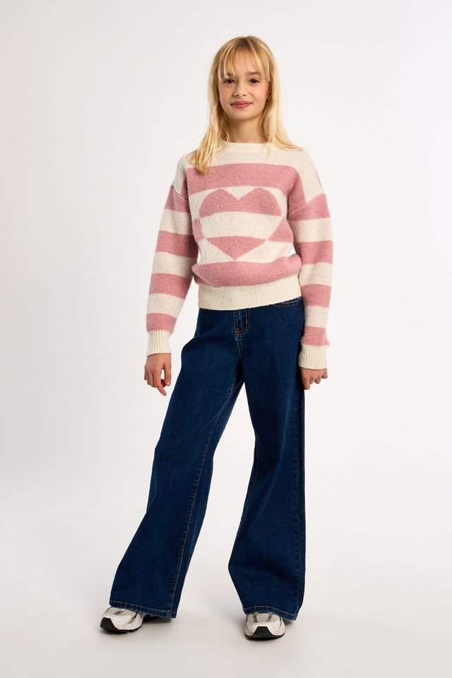 Pink Heart GIRLS KNITTED SWEATER