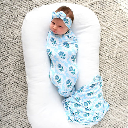 Savannah SWADDLE Swaddle + Topknot Headband