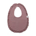 Kate Mauve Ruffle Snap Bib Bamboo Keepsake Baby Accessories