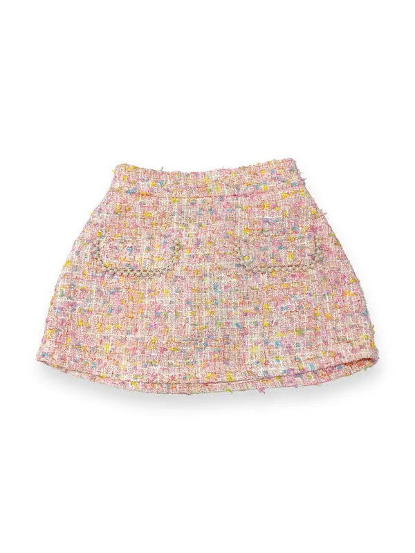 Multi-Color Tweed Skirt