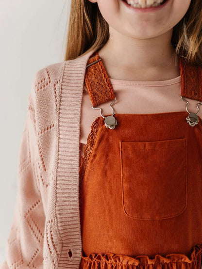 Avery & Alexander Textured Sweater Cardigan - Rose Cloud