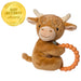 Hetty Highland Cow Teether Rattle – 6″