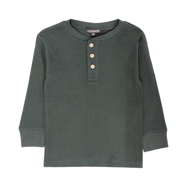 BOYS BASIC THERMAL HENELY - Forrest Green