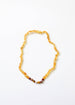 Raw Honey Baltic Amber + Mookaite Jasper || Necklace