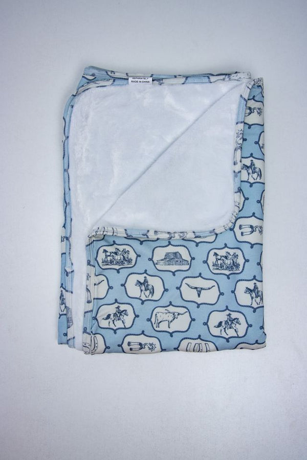 Cowboy Colt Swaddle Blanket