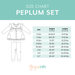 Emmy PEPLUM SET
