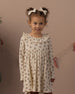 RUFFLE COLLAR DRESS RUBY BLOOM