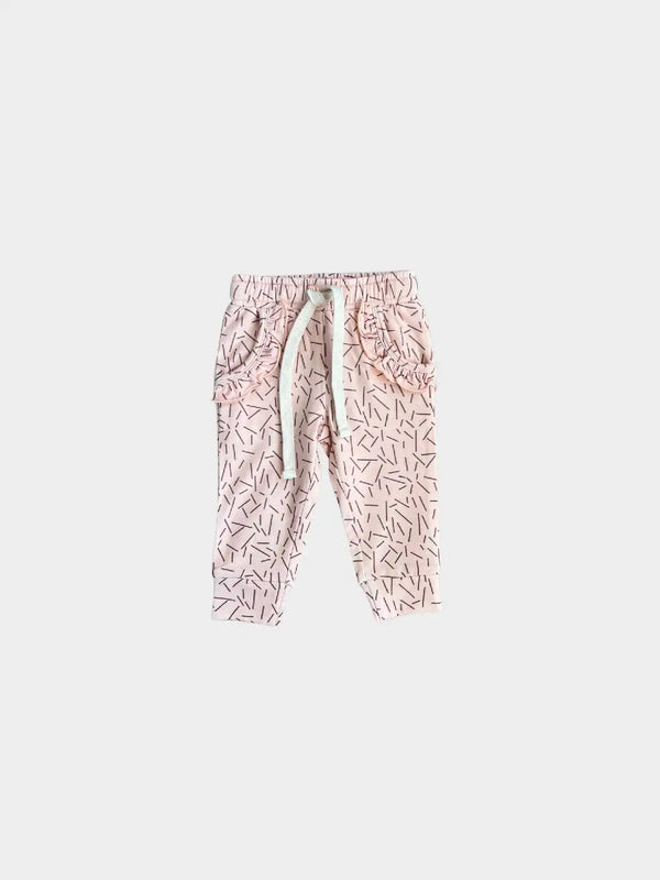 Girl's Ruffle Joggers - Organic Dash