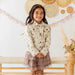 Mocha Floral Denim Jacket - Kids Boutique Clothing