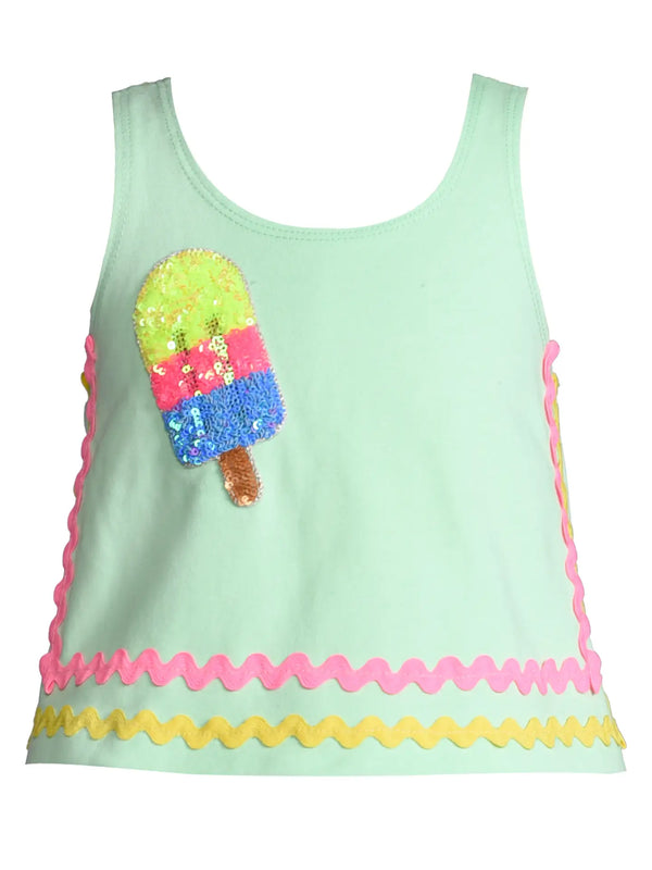 Swing Top w/ Ric Rac Trim and Patch Detail