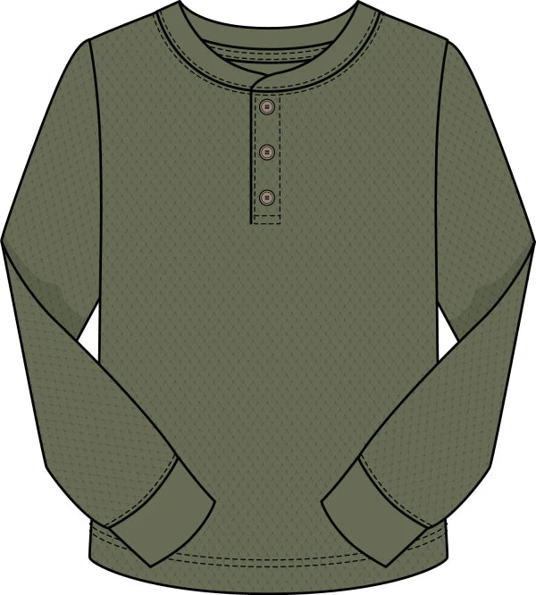 BOYS BASIC THERMAL HENELY TOP