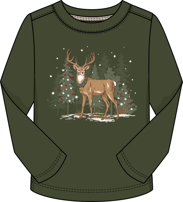 BOYS CHRISTMAS DEER TOP