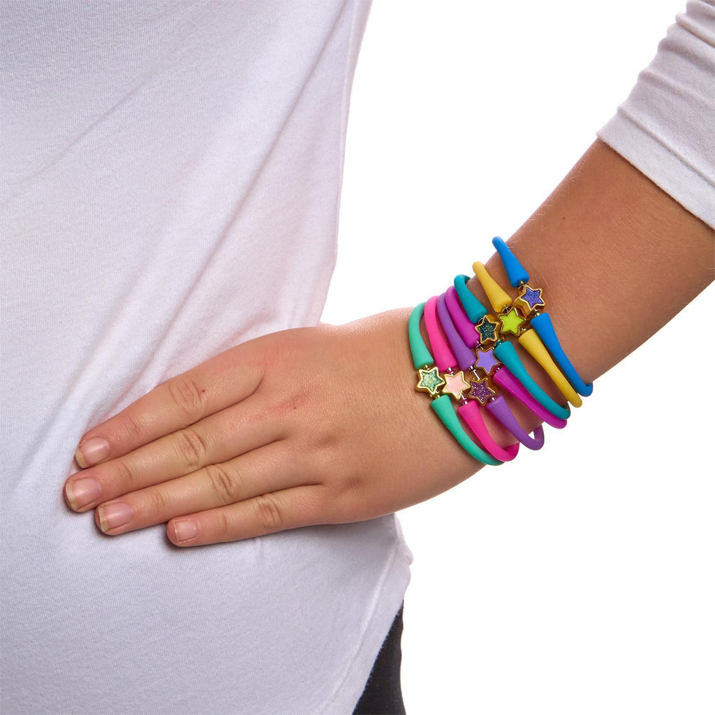 Star Charm Slip-On Silicone Bracelet