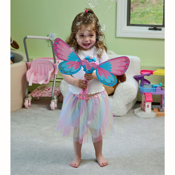 Fairy Butterfly LED Illuminating Bubble Wand Blower in Gift Box
