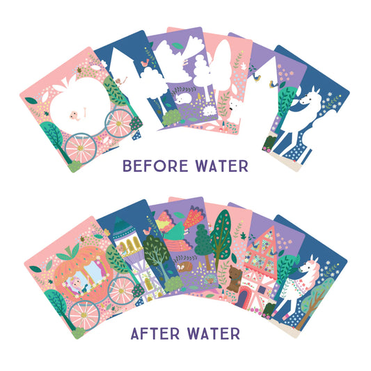 Magic Color Changing Watercard Easel and Pen - Fairy Tale