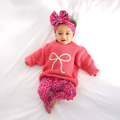 Pink Bow SWEATER