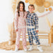Navy Plaid Jogger - Boys Clothing
