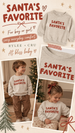RELAXED SWEATSHIRT SANTA'S FAVORITE