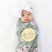 Saylor's Sage & Blush Floral Oversized Swaddle Blanket