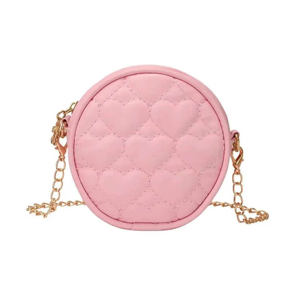 Happy Hearts Valentine's Day Mini Purse Crossbody Gold Chain