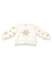 T Sequin Snowflake Fur Slv Sweatshirt