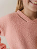 Avery & Alexander Fuzzy Knit Sweater - Peatal Pink