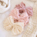 Large Ruffle Knit Bow | Pinks