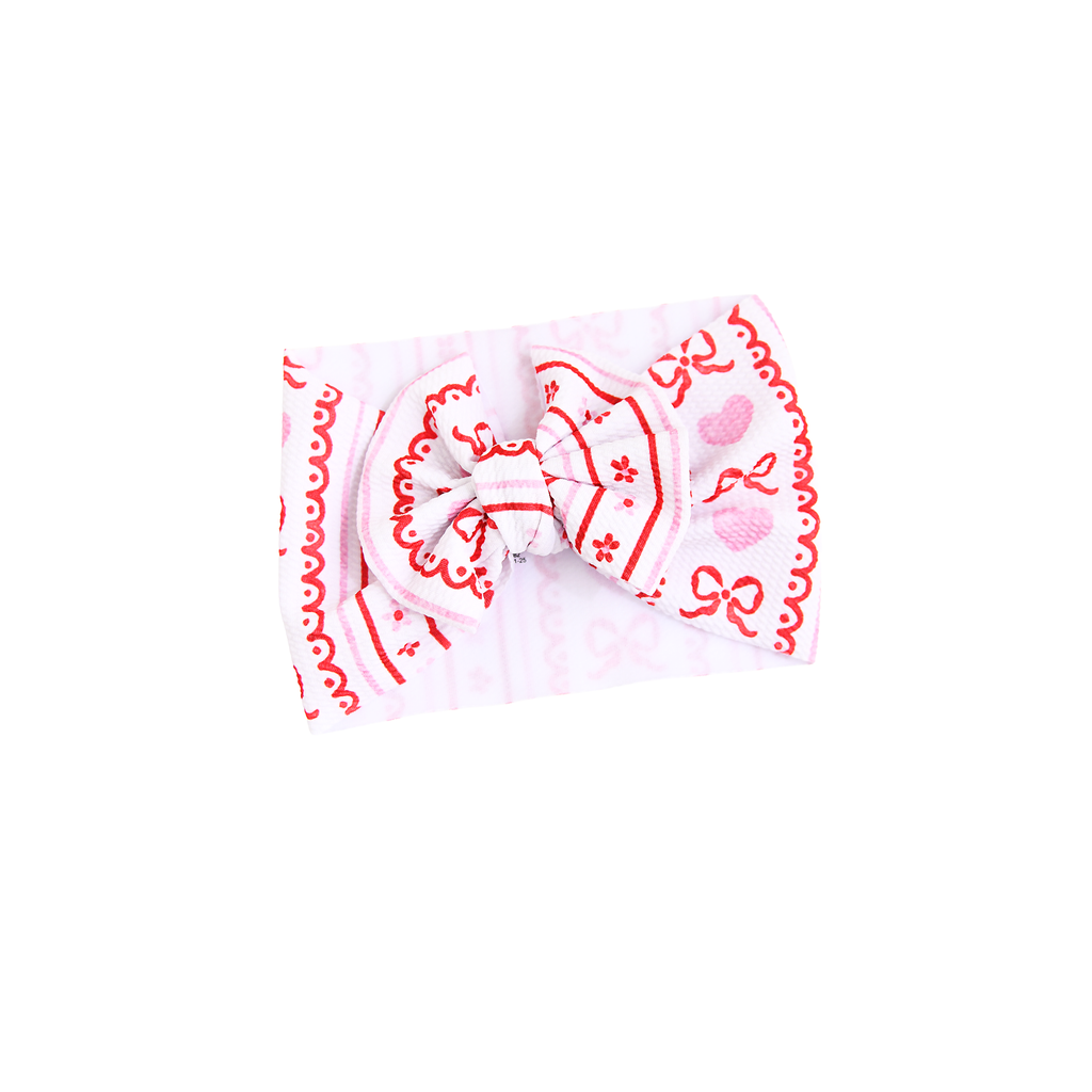 Hallie HEADWRAP Valentines Day Baby Toddler Hair Accessories