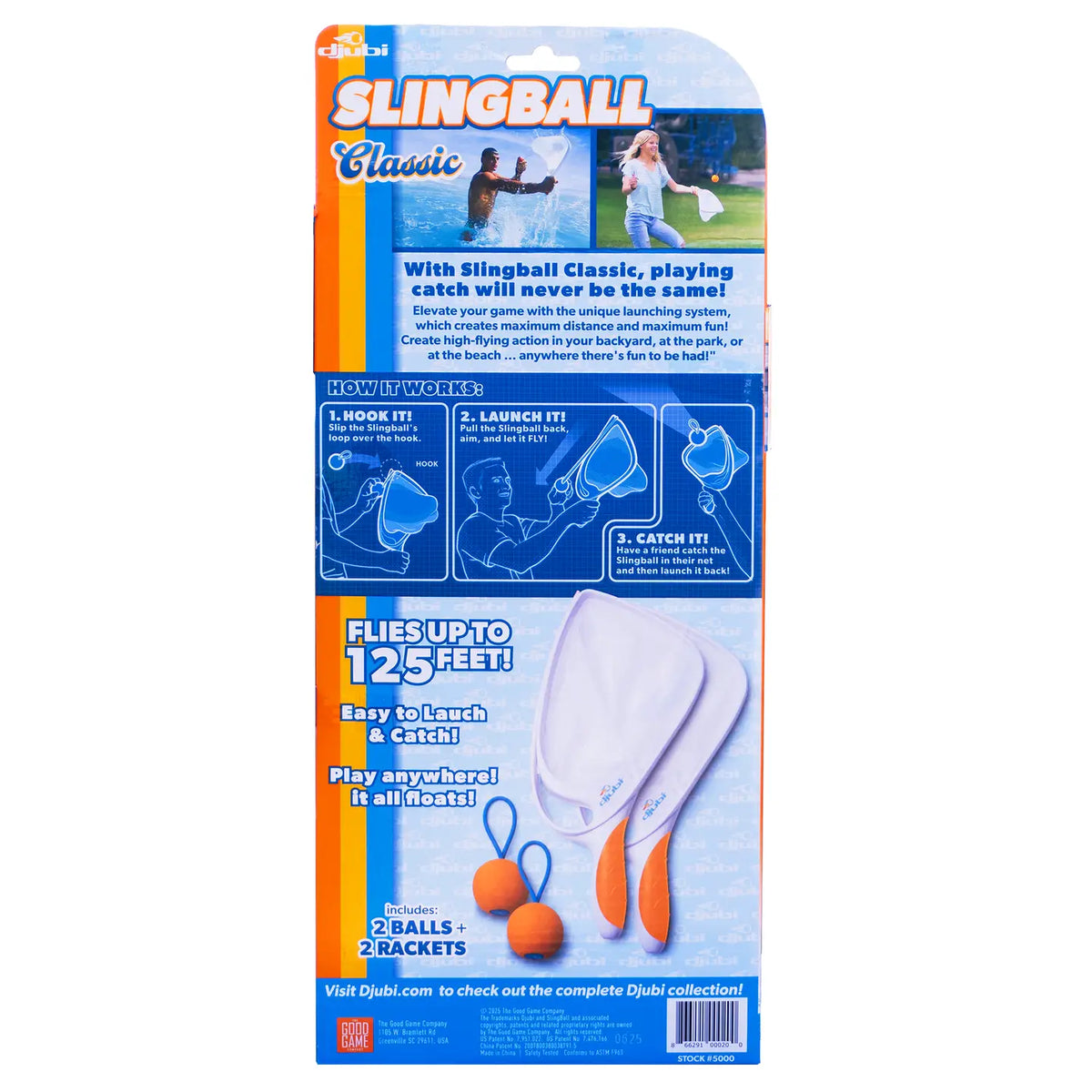 Djubi Slingball Classic - Outdoor Game of Catch Toy!