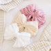Large Ruffle Knit Bow | Sweet & Simple