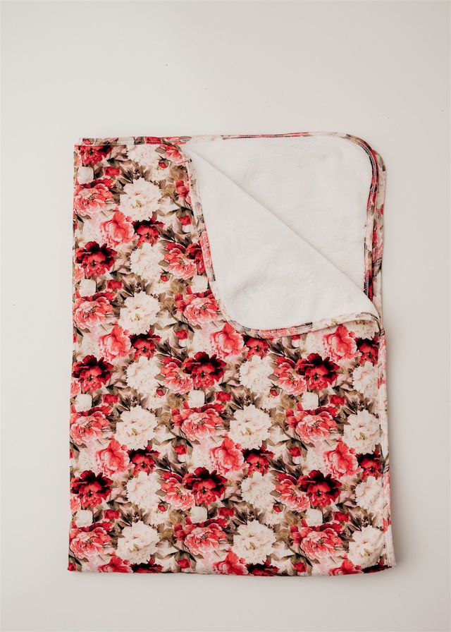 crimson plush swaddle