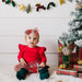 Christmas Plaid Bow Baby Headband - Baby Holiday Headband