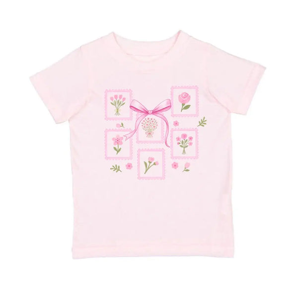 Bouquet Bow Short Sleeve T-Shirt - Ballet