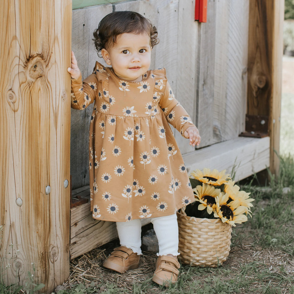 Sunflower Print Amber Dress Set