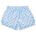 Blue Ditsy Plush Shorts